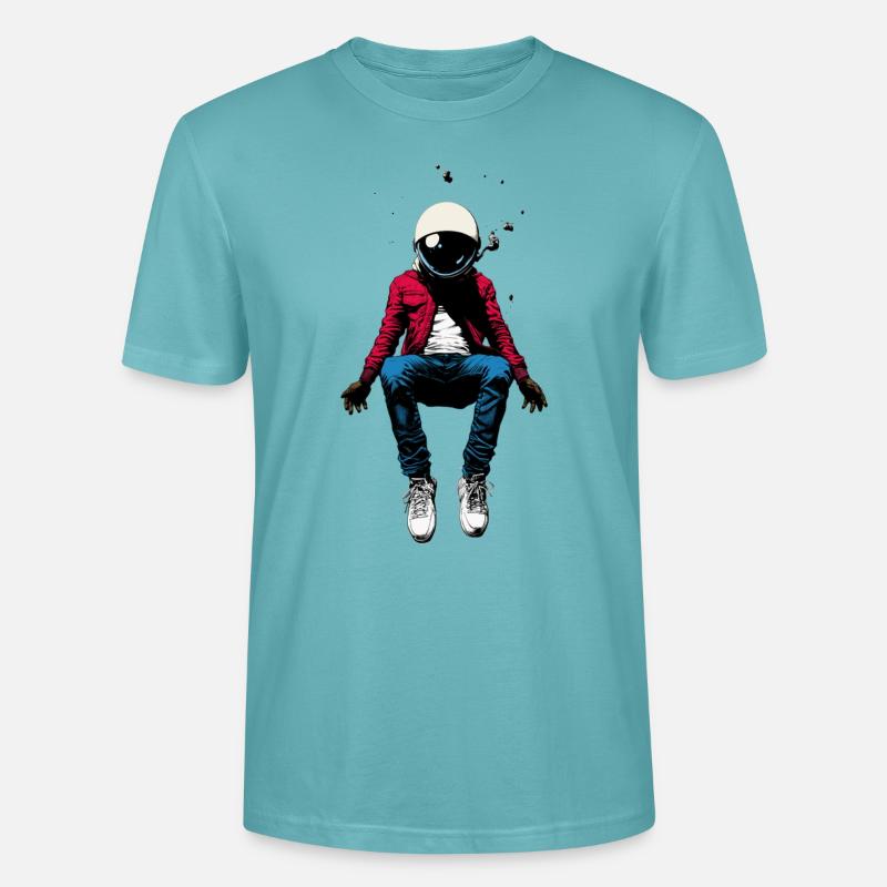 Floating - Stanley/Stella Unisex Bio-T-Shirt CRAFTER - Pastelltürkis