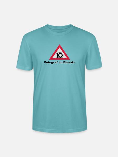 Fotograf im Einsatz - Stanley/Stella Unisex Bio-T-Shirt CRAFTER - Pastelltürkis