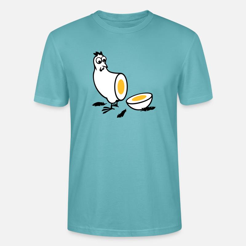 Huhn oder Ei - Stanley/Stella Unisex Bio-T-Shirt CRAFTER - Pastelltürkis