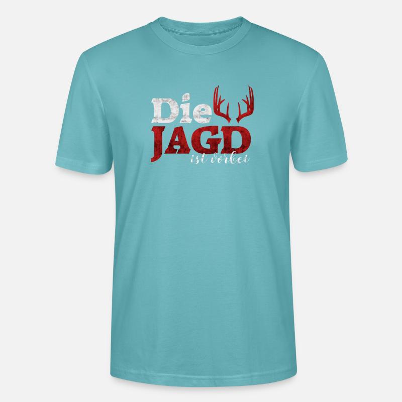 Die Jagd ist vorbei - Stanley/Stella Unisex Bio-T-Shirt CRAFTER - Pastelltürkis