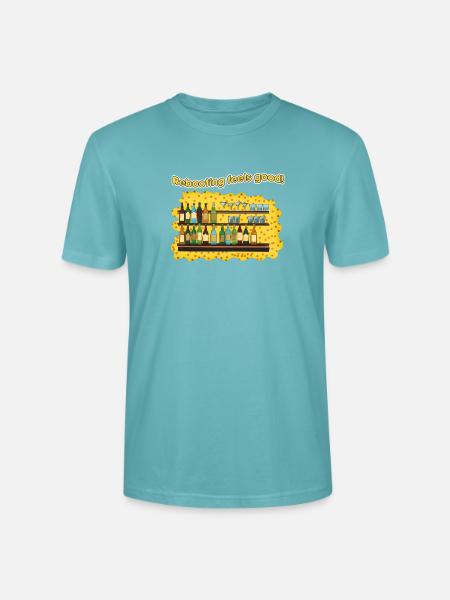 Rebooting Bar: Bläschen & Shots - Stanley/Stella Unisex Bio-T-Shirt CRAFTER - Pastelltürkis