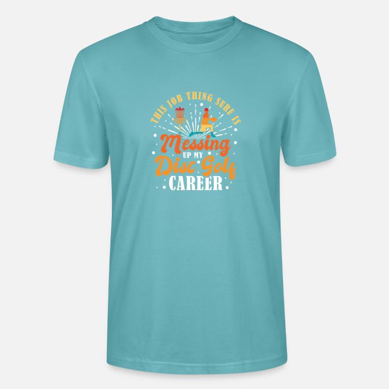 Disc Golf Geschenke Discgolf - Stanley/Stella Unisex Bio-T-Shirt CRAFTER - Pastelltürkis