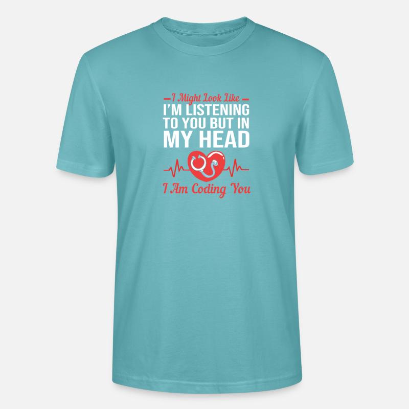 Medizin Programmierer Medizinischer Coder - Stanley/Stella Unisex Bio-T-Shirt CRAFTER - Pastelltürkis