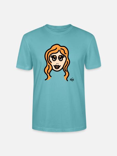 Virgo tall - Stanley/Stella CRAFTER Unisex Organic T-Shirt - pastel turquoise
