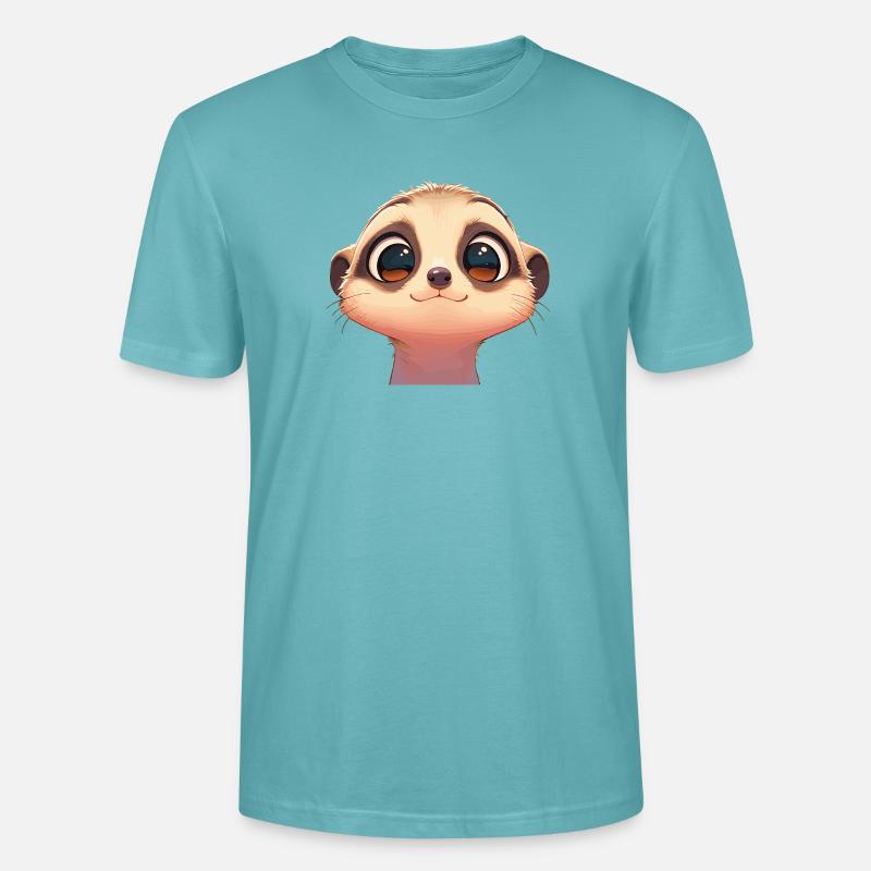 Suricate Erdmännchen - T-shirt bio CRAFTER Stanley Stella Unisexe - turquoise pastel
