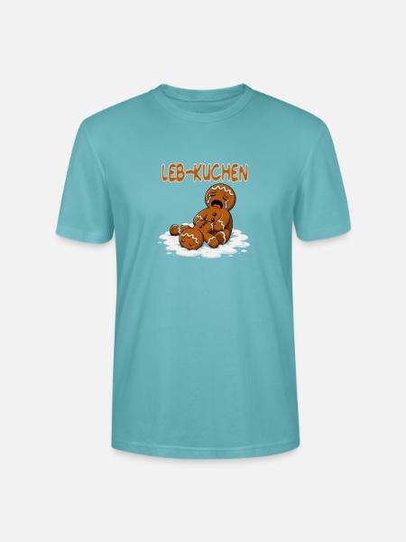 LEB-KUCHEN Trauriger Lebkuchen Winterweihnachten - Stanley/Stella Unisex Bio-T-Shirt CRAFTER - Pastelltürkis