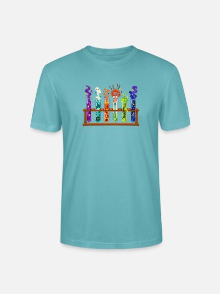 Farbige Labormonster Kolben - Stanley/Stella Unisex Bio-T-Shirt CRAFTER - Pastelltürkis