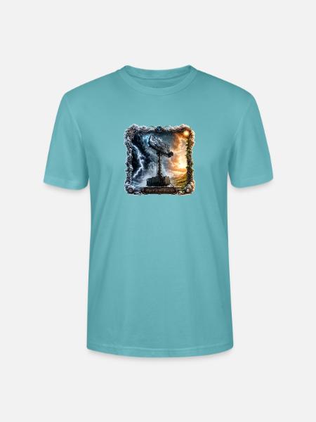 Wetterkontrolleur - Stanley/Stella Unisex Bio-T-Shirt CRAFTER - Pastelltürkis