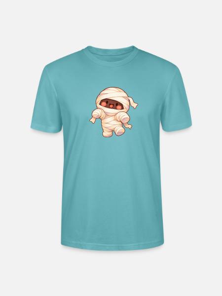 Süße Mumie im Wickel-Look - Stanley/Stella Unisex Bio-T-Shirt CRAFTER - Pastelltürkis