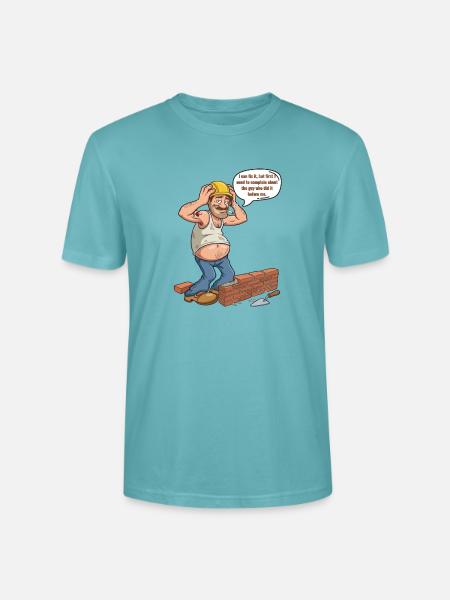 Humor-Builder: Der meckernde Profi - Stanley/Stella Unisex Bio-T-Shirt CRAFTER - Pastelltürkis