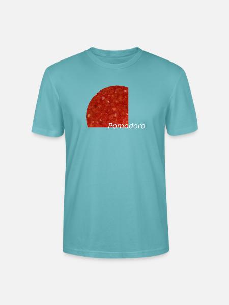 Runde Pizzasauce - Stanley/Stella Unisex Bio-T-Shirt CRAFTER - Pastelltürkis