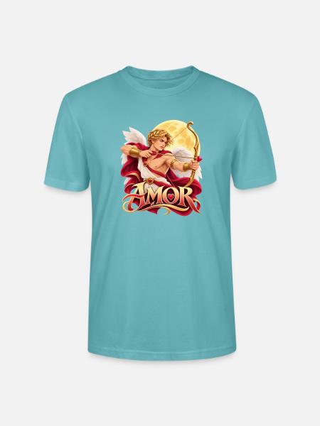 Amor Engel Bogenromantik - Stanley/Stella Unisex Bio-T-Shirt CRAFTER - Pastelltürkis