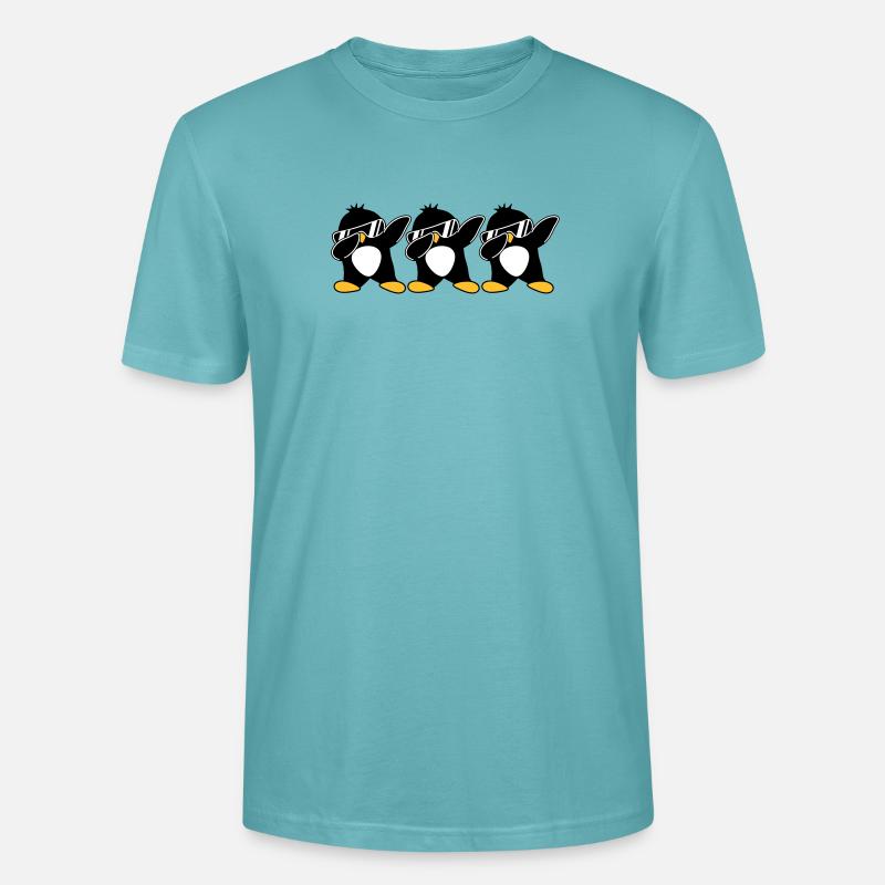 Dab Team Pinguin - Stanley/Stella Unisex Bio-T-Shirt CRAFTER - Pastelltürkis