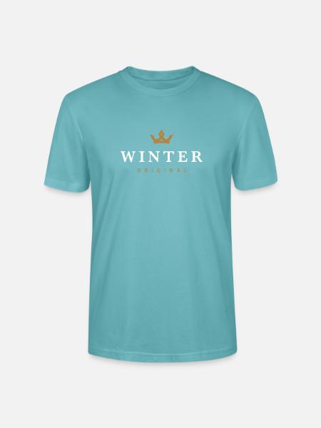 Winter Original Familienlogo - Stanley/Stella Unisex Bio-T-Shirt CRAFTER - Pastelltürkis