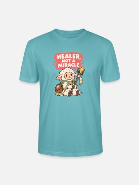Heilerlamm: Heilung statt Wunder - Stanley/Stella Unisex Bio-T-Shirt CRAFTER - Pastelltürkis