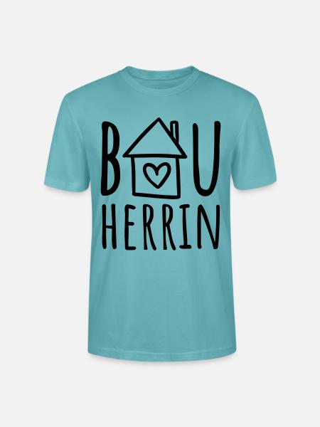 Bauherrin (Farbwechsel / Farbe änderbar) - Stanley/Stella Unisex Bio-T-Shirt CRAFTER - Pastelltürkis