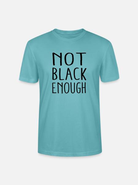 NOT BLACK ENOUGH - Stanley/Stella Unisex Bio-T-Shirt CRAFTER - Pastelltürkis