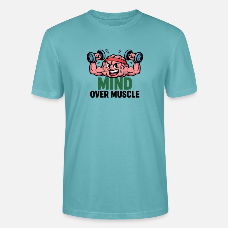L’ plutôt que les muscles - T-shirt bio CRAFTER Stanley Stella Unisexe - turquoise pastel