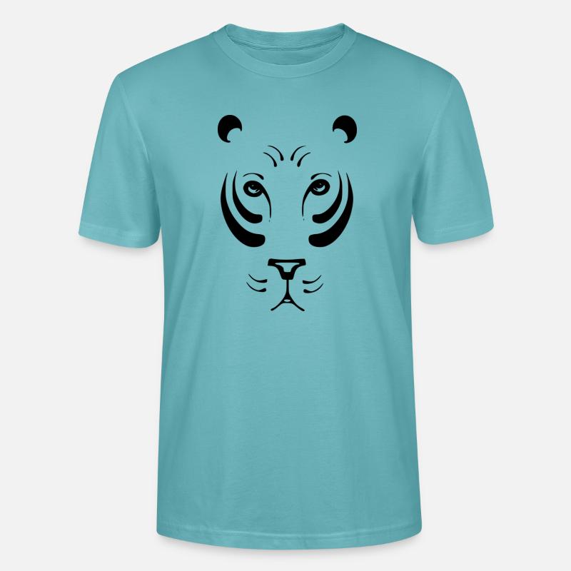 Lioness noir et withe - T-shirt bio CRAFTER Stanley Stella Unisexe - turquoise pastel
