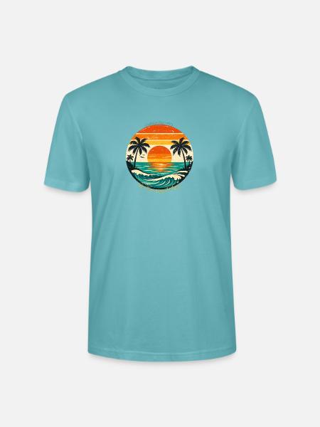 Endless Summer: Sea, Sun & Vibes - Stanley/Stella CRAFTER Unisex Organic T-Shirt - pastel turquoise