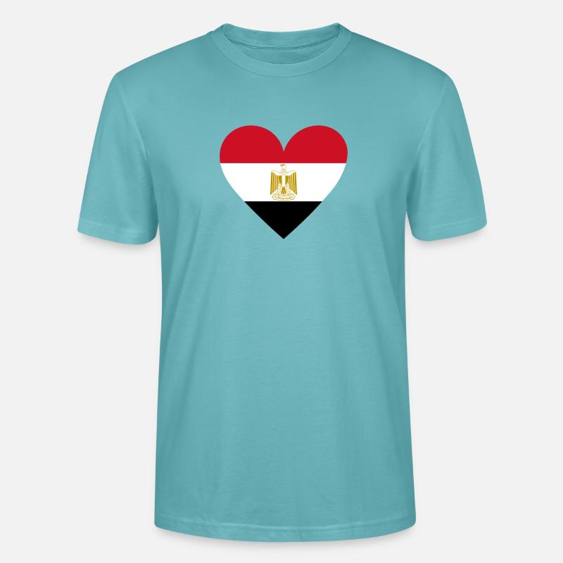Egypt Heart - Stanley/Stella Unisex Bio-T-Shirt CRAFTER - Pastelltürkis