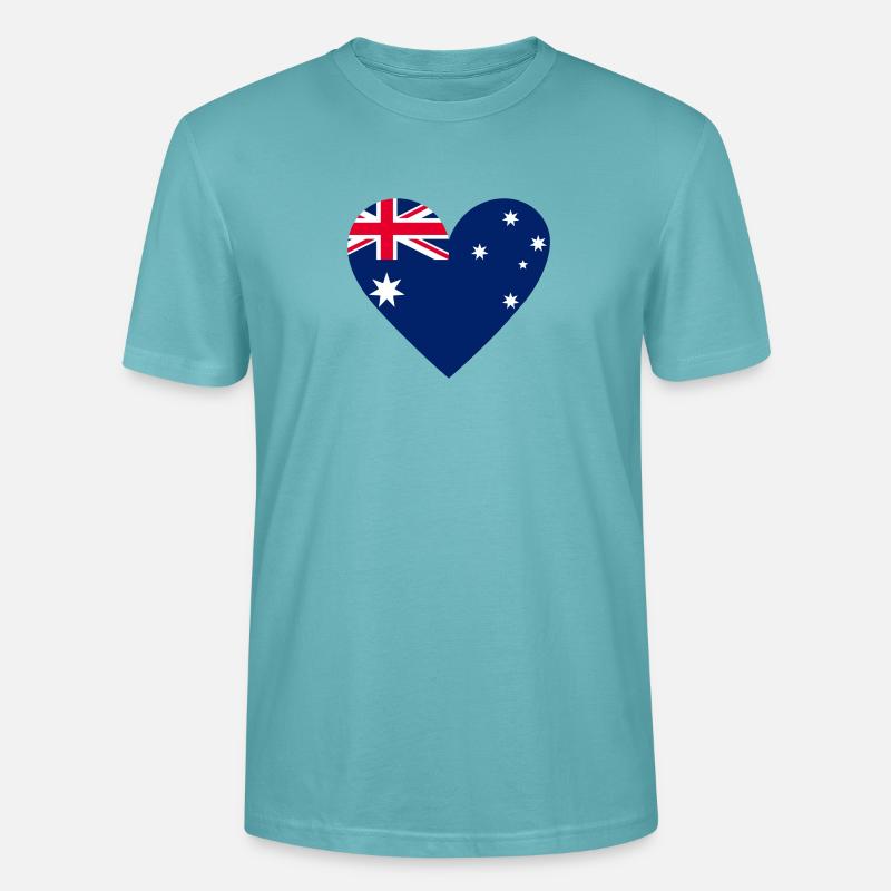 Cœur d’Australie - T-shirt bio CRAFTER Stanley Stella Unisexe - turquoise pastel