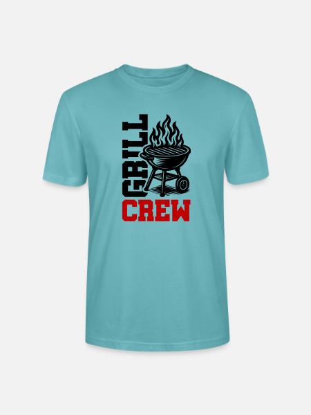 Grill Crew - Stanley/Stella CRAFTER Unisex Organic T-Shirt - pastel turquoise