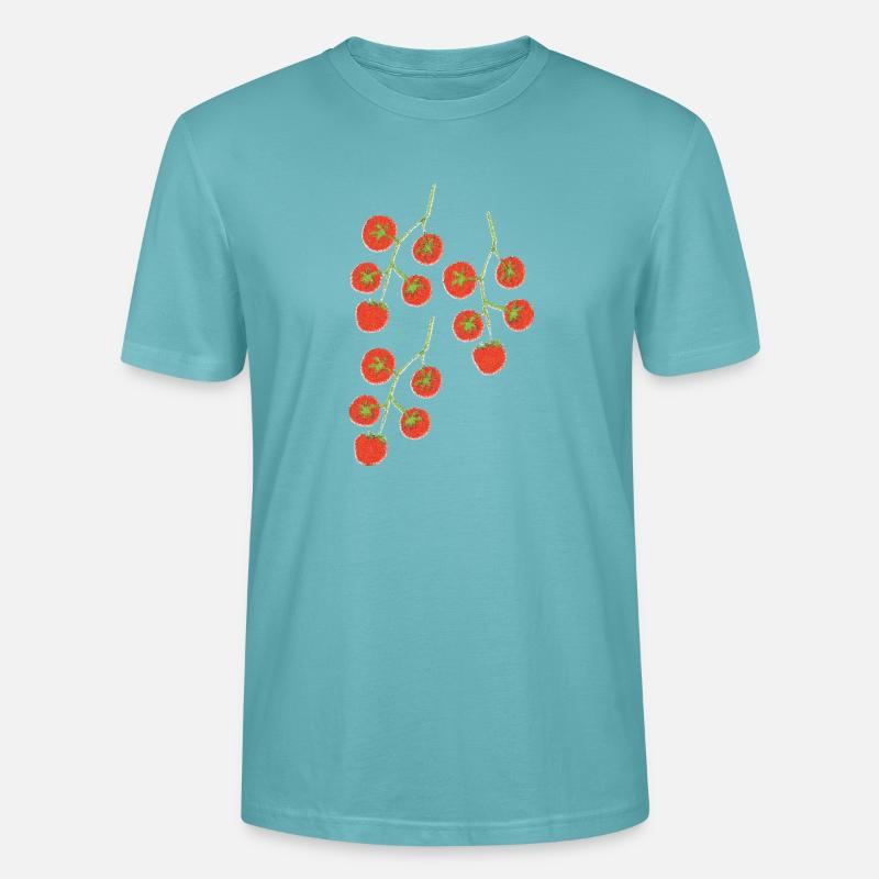Impressionnisme du Buisson de tomate - T-shirt bio CRAFTER Stanley Stella Unisexe - turquoise pastel