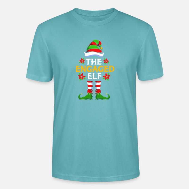 Elfe Elf Weihnachtsgeschenk - Stanley/Stella Unisex Bio-T-Shirt CRAFTER - Pastelltürkis