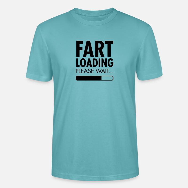 Fart Loading - Please Wait - Maglietta unisex ecologica CRAFTER di Stanley/Stella - turchese pastello