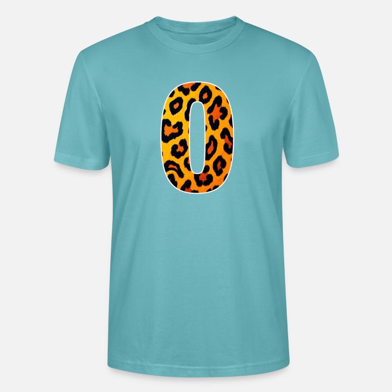 Leopard_Buchstabenmuster_-_O - Stanley/Stella Unisex Bio-T-Shirt CRAFTER - Pastelltürkis