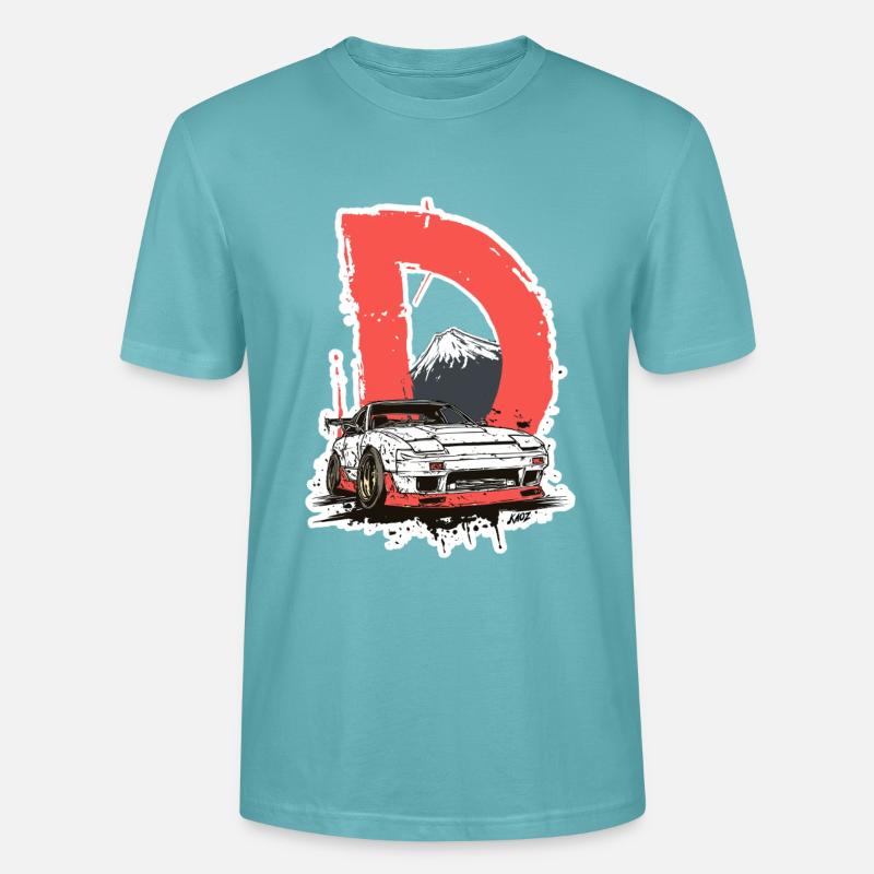 D Drift Mount Fuji Autografik - Stanley/Stella Unisex Bio-T-Shirt CRAFTER - Pastelltürkis