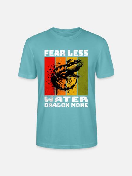 Chinesische Wasseragame - Stanley/Stella Unisex Bio-T-Shirt CRAFTER - Pastelltürkis