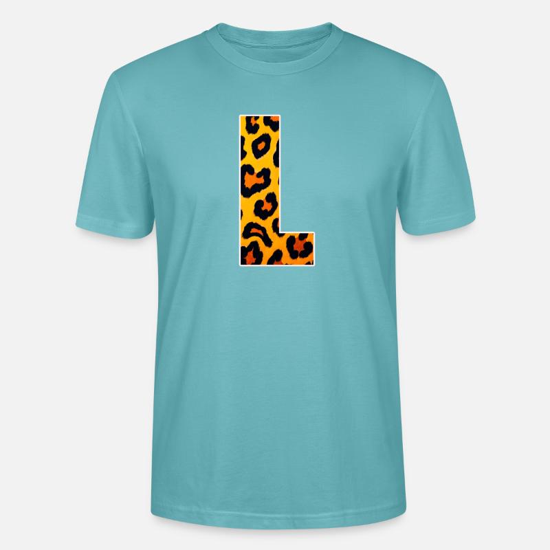Conception des coins imprimés léopards - T-shirt bio CRAFTER Stanley Stella Unisexe - turquoise pastel