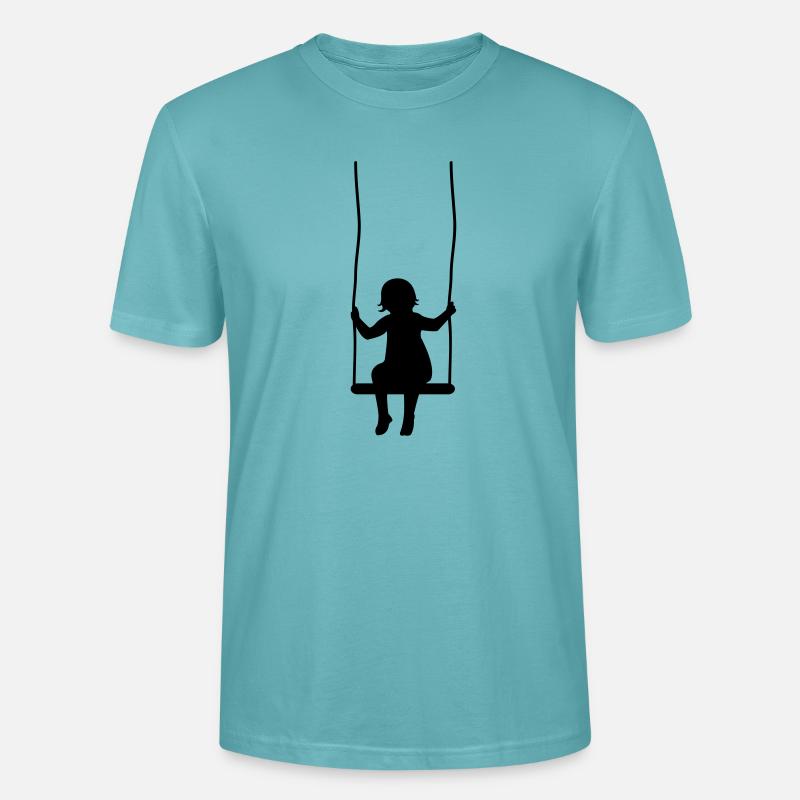 schaukel_01 - T-shirt bio CRAFTER Stanley Stella Unisexe - turquoise pastel