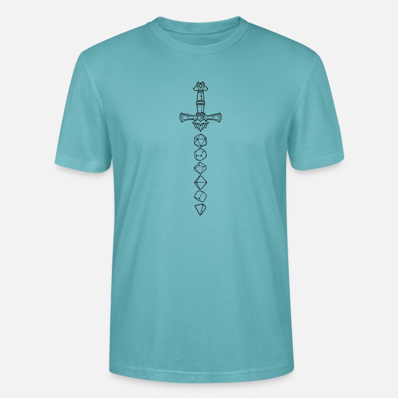 RPG Dice Sword - Stanley/Stella Unisex Bio-T-Shirt CRAFTER - Pastelltürkis