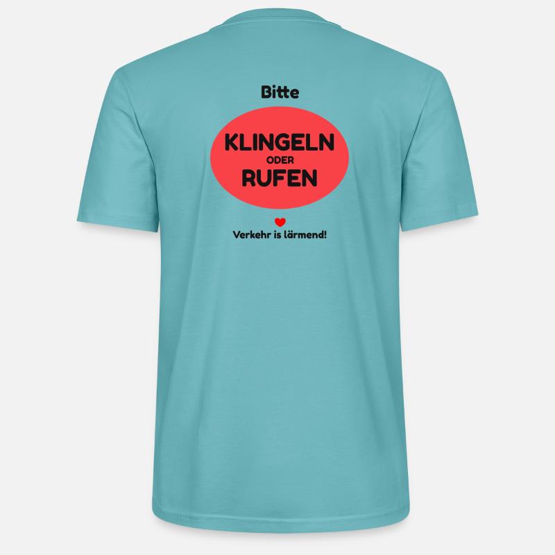 Klingeln oder rufen! - Stanley/Stella Unisex Bio-T-Shirt CRAFTER - Pastelltürkis