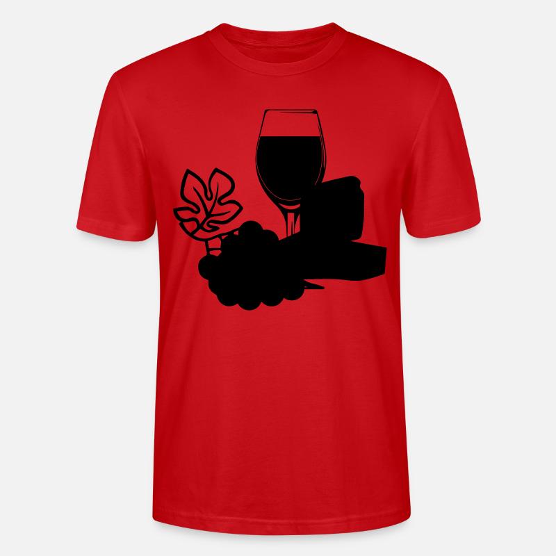Wine grapes - Stanley/Stella CRAFTER Unisex Organic T-Shirt - red