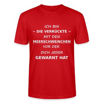 MEERSChweinchen - Stanley/Stella Unisex Bio-T-Shirt CRAFTER - Rot - Vorne - Alina (178cm) & Michal (187cm)