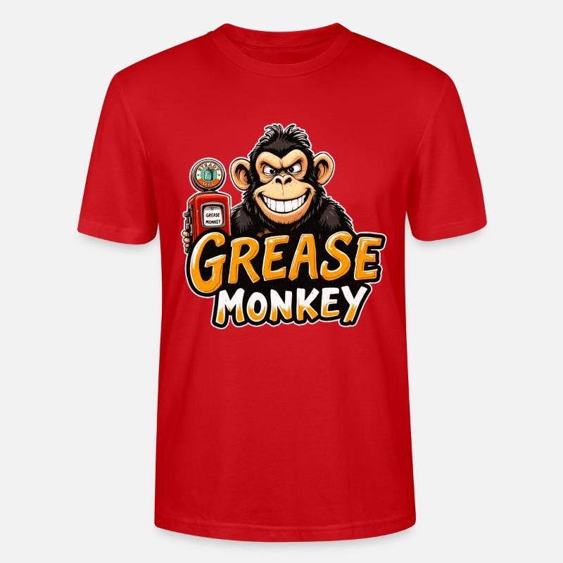 Mécanisme du sourire de GreaseMonkey - T-shirt bio CRAFTER Stanley Stella Unisexe - rouge