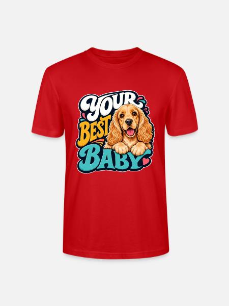 Englischer Cocker Spaniel - Stanley/Stella Unisex Bio-T-Shirt CRAFTER - Rot
