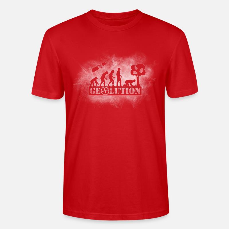 Geolution-light-grunge - T-shirt bio CRAFTER Stanley Stella Unisexe - rouge