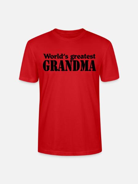 World's greatest Grandma - Stanley/Stella Unisex Bio-T-Shirt CRAFTER - Rot