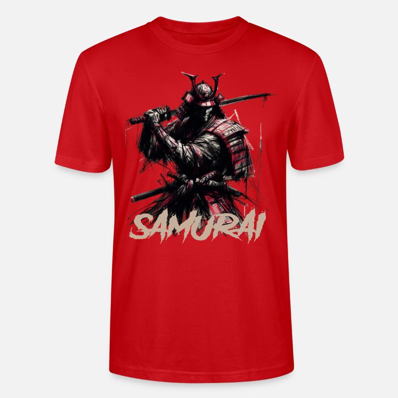 Samurai - Stanley/Stella Unisex Bio-T-Shirt CRAFTER - Rot