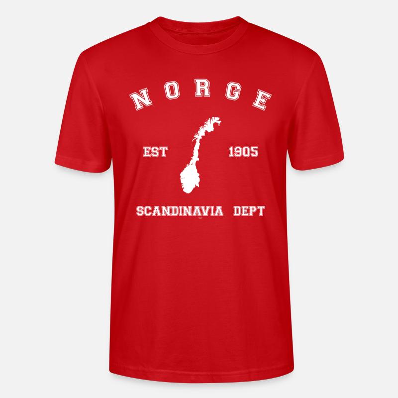 Norge - Stanley/Stella Unisex Bio-T-Shirt CRAFTER - Rot