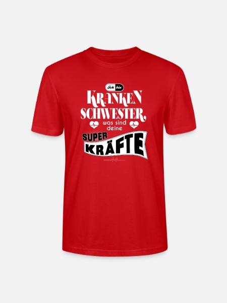 Krankenpflegerin / Krankenschwester - Stanley/Stella Unisex Bio-T-Shirt CRAFTER - Rot