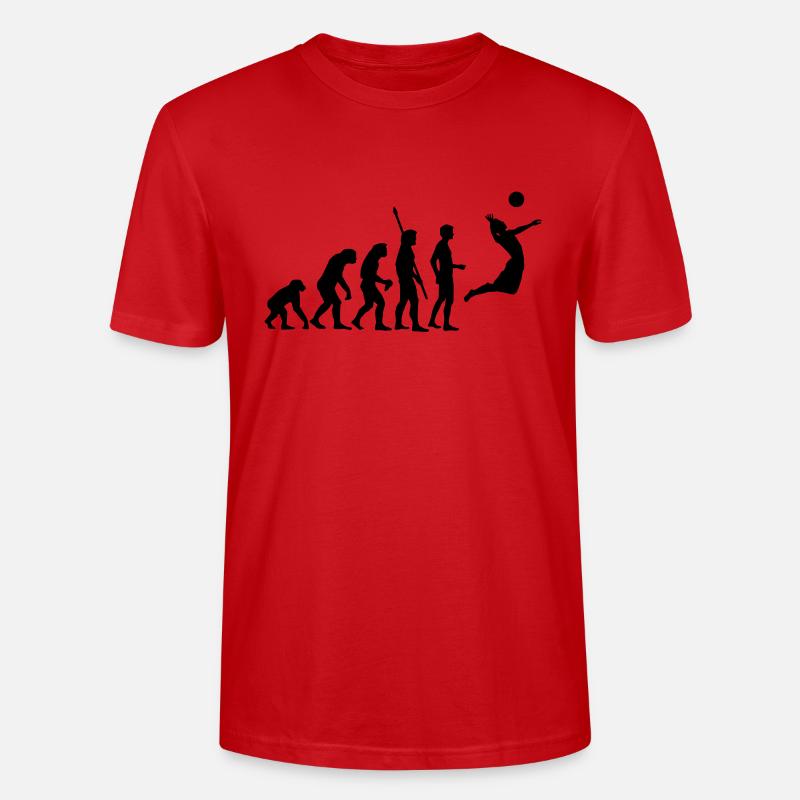 evolution_volleyball - T-shirt bio CRAFTER Stanley Stella Unisexe - rouge