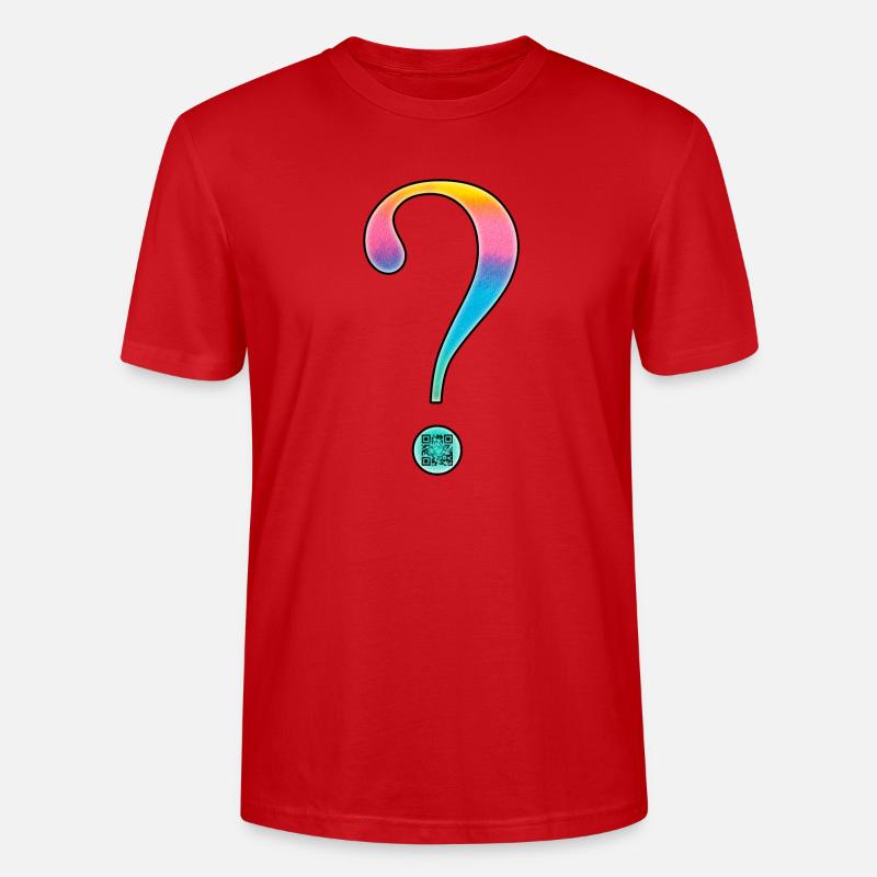 Schwangerschaft - Fragezeichen - QR-Code-Zwillinge - Stanley/Stella Unisex Bio-T-Shirt CRAFTER - Rot