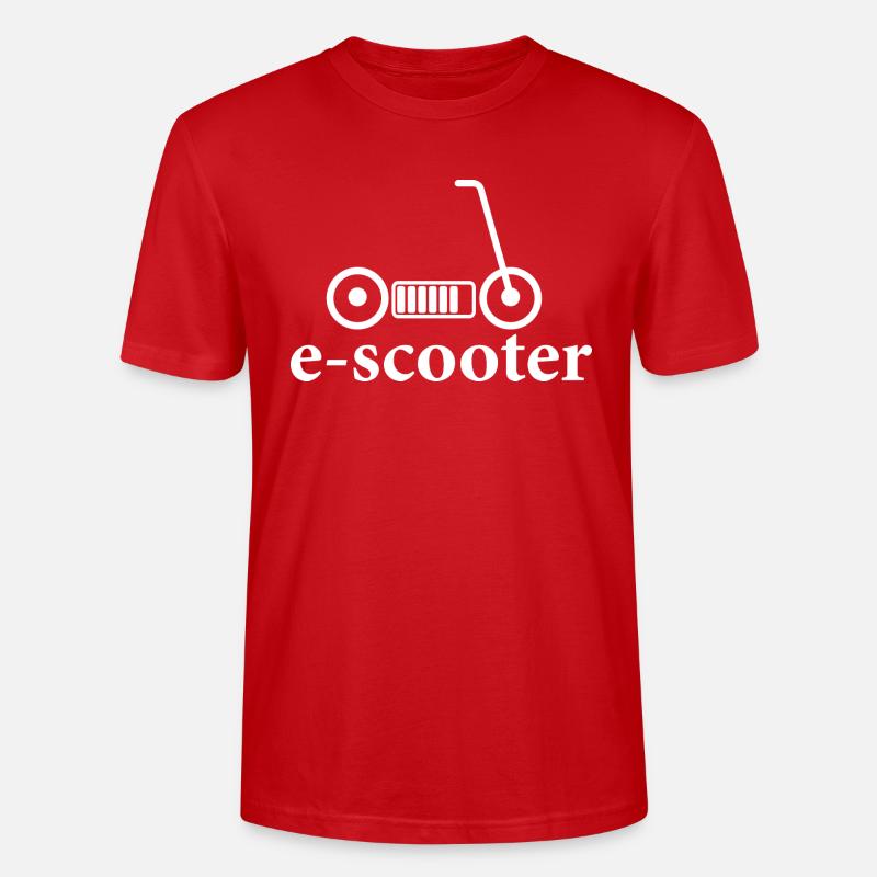 E-Scooter E-Roller Scooter - Stanley/Stella Unisex Bio-T-Shirt CRAFTER - Rot