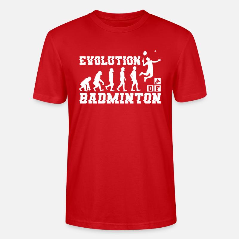Badminton Evolution Silhouette - Stanley/Stella Unisex Bio-T-Shirt CRAFTER - Rot